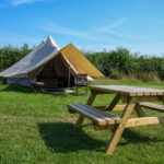 Bell Tent and outside table
